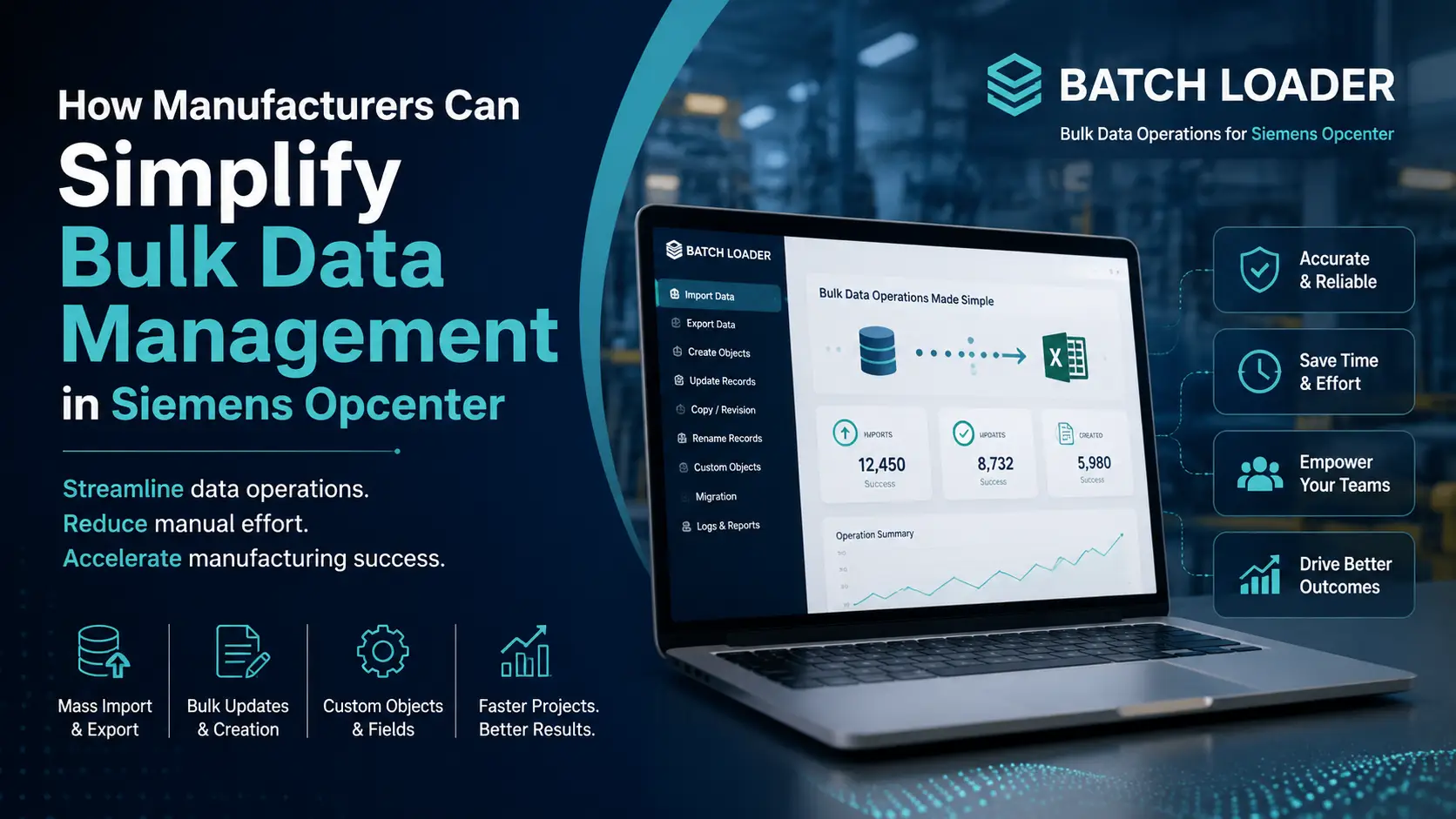 How Manufacturers Can Simplify Bulk Data Management in Siemens Opcenter